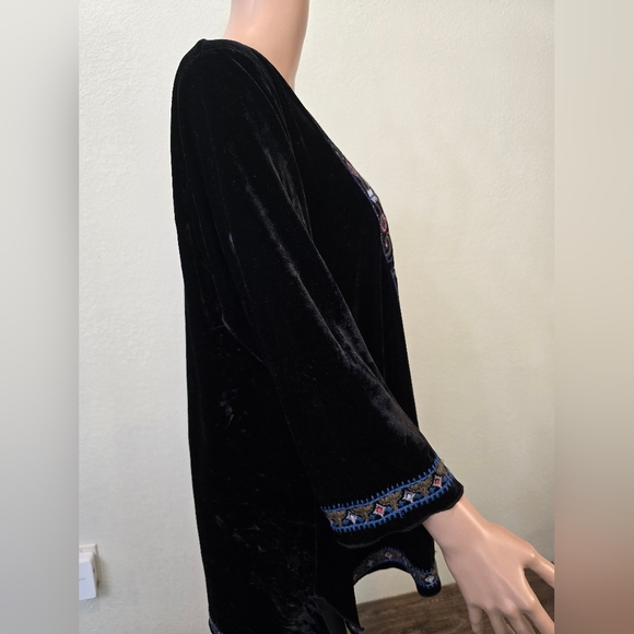 NWT Paparazzi Size XL V Neck Embroidered Long Sleeve Sweater Top Boho Western - Picture 3 of 13